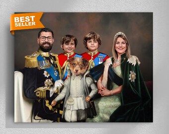 Custom Renaissance Pet Portrait – Royal Dog or Cat Painting