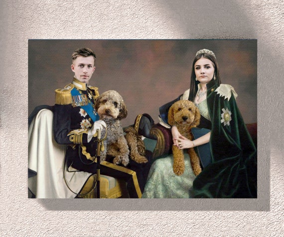 Custom Renaissance Pet Portrait | Dog & Cat Royal Canvas