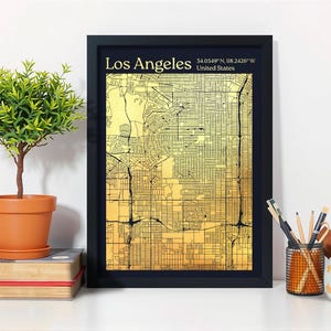 Custom Metallic Foil Map Print – Gold City Map Wall Art, Personalized Gift for Anniversary, Valentine’s Day, Housewarming