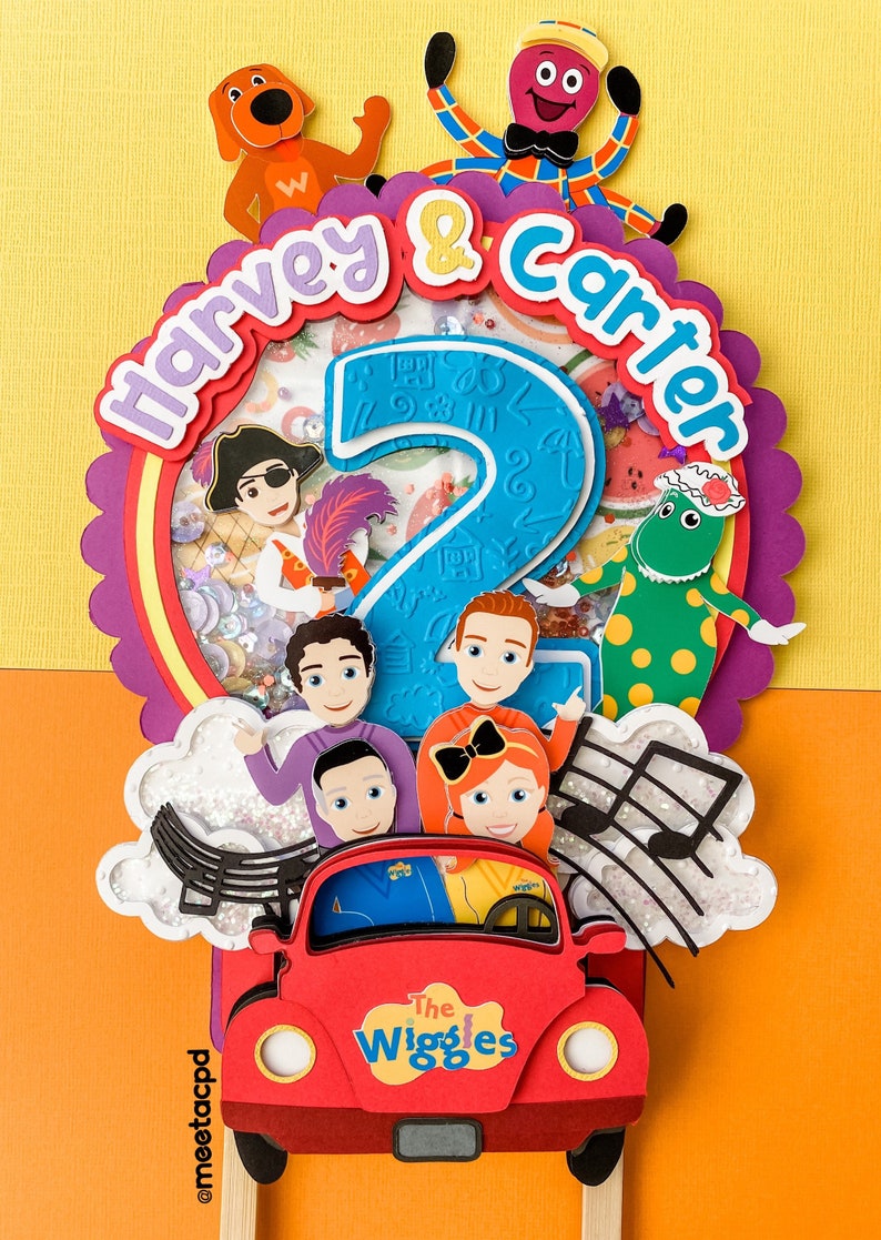 Wiggles Cake Topper Wiggles Birthday Wiggles Party Etsy Australia