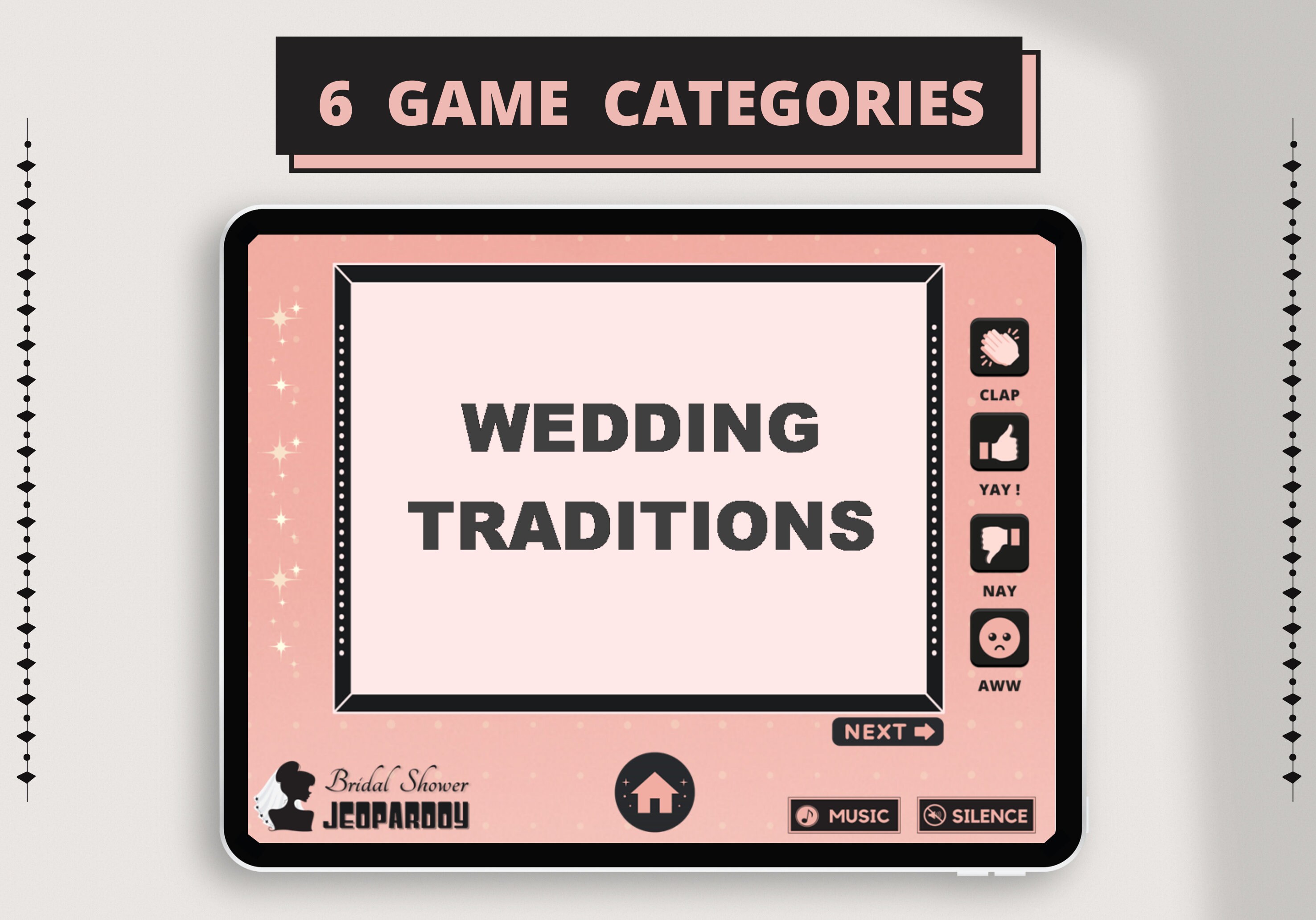 Bridal Shower Jeopardy Virtual Bridal Shower Games Zoom Etsy
