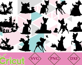 photo Bambi Clipart Silhouette bambi silhouette etsy