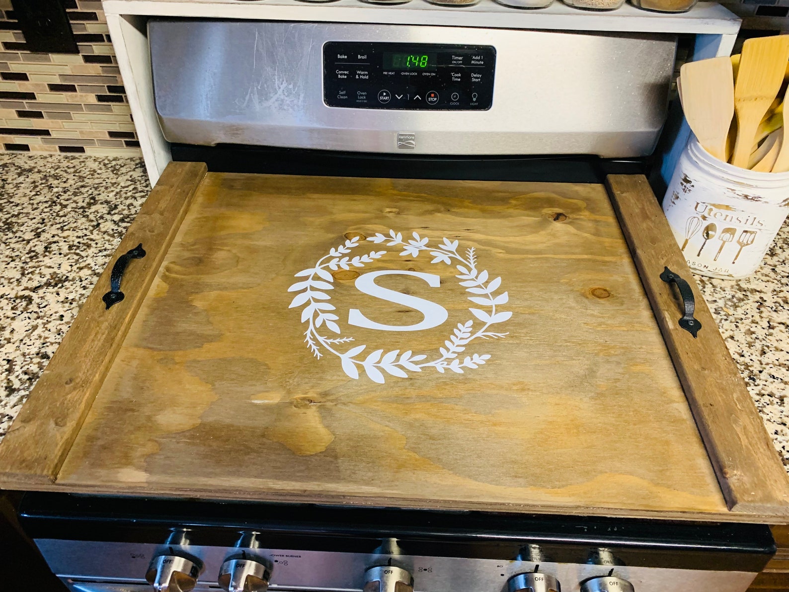 Decorative Stove Cover Noodle Board Noodle Boards Stove Etsy