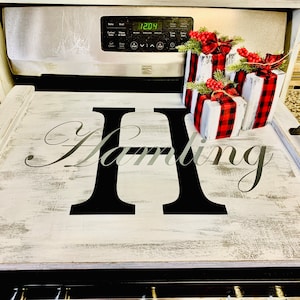 Personalized Stovetop Cover - Drapela Works – DrapelaWorks