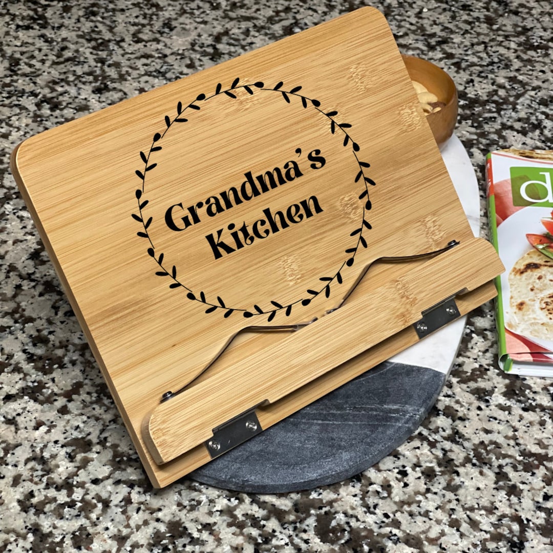 Handmade Cookbook Holder, Cookbook Stand, Cook Book Holder, Kitchen
