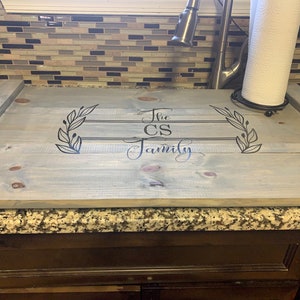 Sink cover, sink cover board, Handmade Sink Cover, Hand Made Custom Sink Cover, sink cover,  Wooden Sink OR Stove Cover, Mother's Day Gift