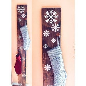 Vertical Stocking Holder 6ft- Stocking Holder- Stocking Hanger- Free Standing Stocking Holder- Christmas Decorations- Stocking Decorations