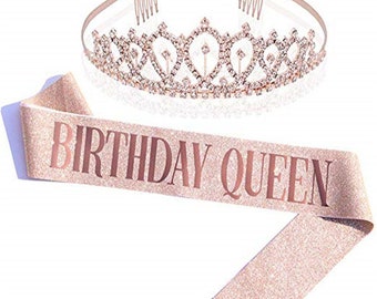 DragonflyDreams Talk Thirty to me Sash and Rhinestone Tiara Set,30th Birthday Gifts Rose Gold Glitter Birthday Sash for Women Birthday Party Favors DragonflyDreams Talk Thirty to me Sash and Rhinestone Tiara Set,30th Birthday Gifts Rose Gold Glitter Birthday Sash for Women Birthday Party Favors