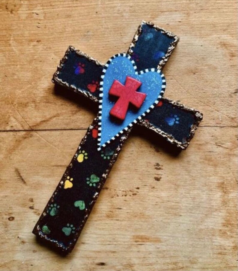 Pet loss cross deceased pet remembrance MadresMeadows54 one of a kind unique pet memorial