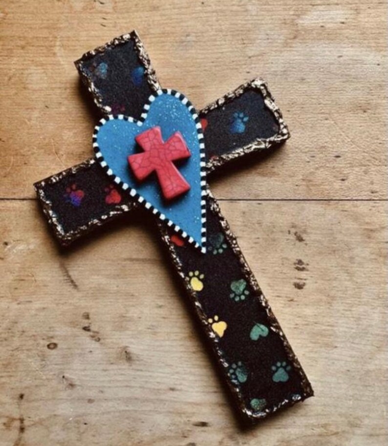 Pet loss cross deceased pet remembrance MadresMeadows54 one of a kind unique pet memorial