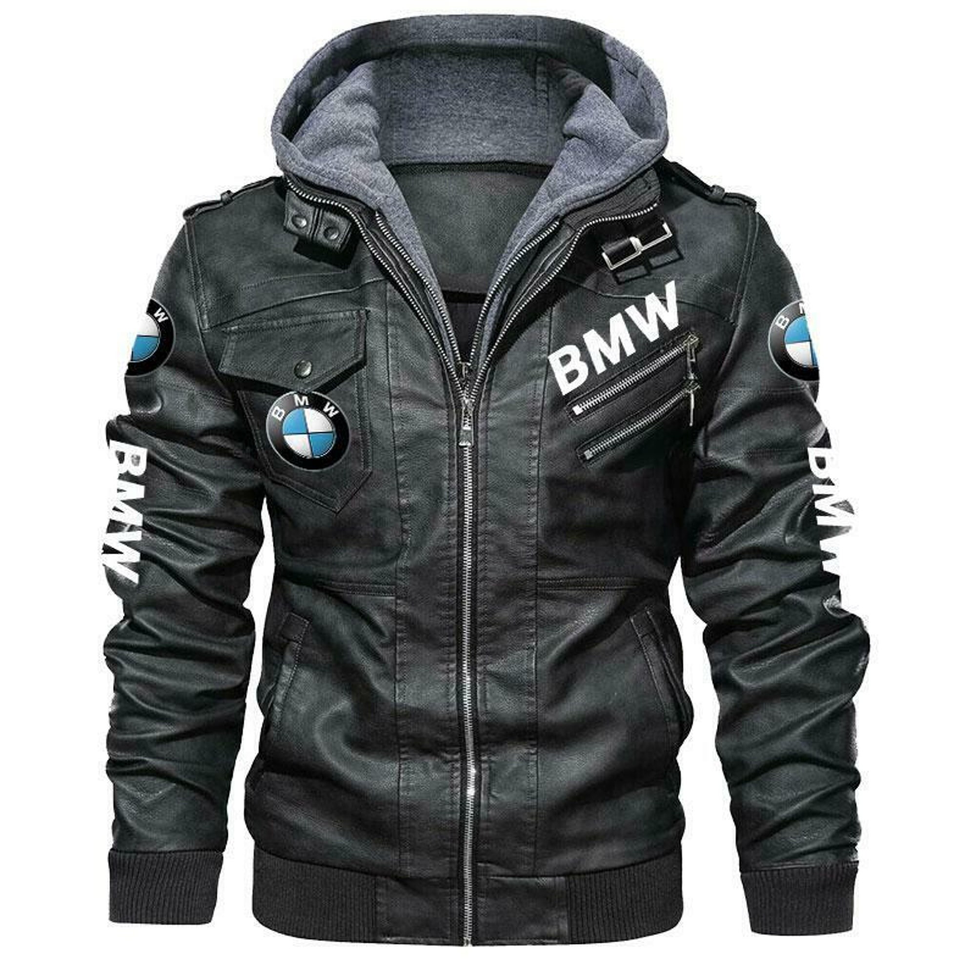 BMW Leather Jacketunisex Poly Leather Jacket Etsy