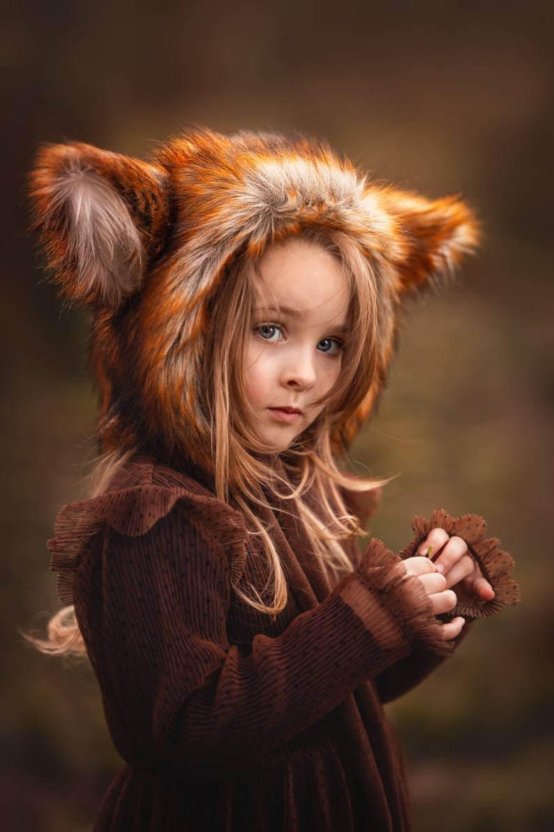 Red Fox style costume, hat&tail image 1