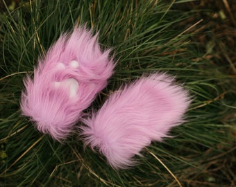 Fingerless lavender fox paws