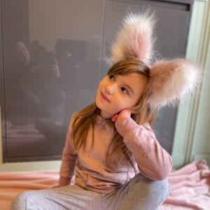 Wild Faux fur fox ears headband image 9