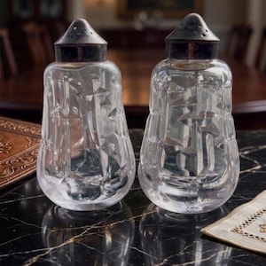 Waterford Salt and Pepper Shakers - Etsy