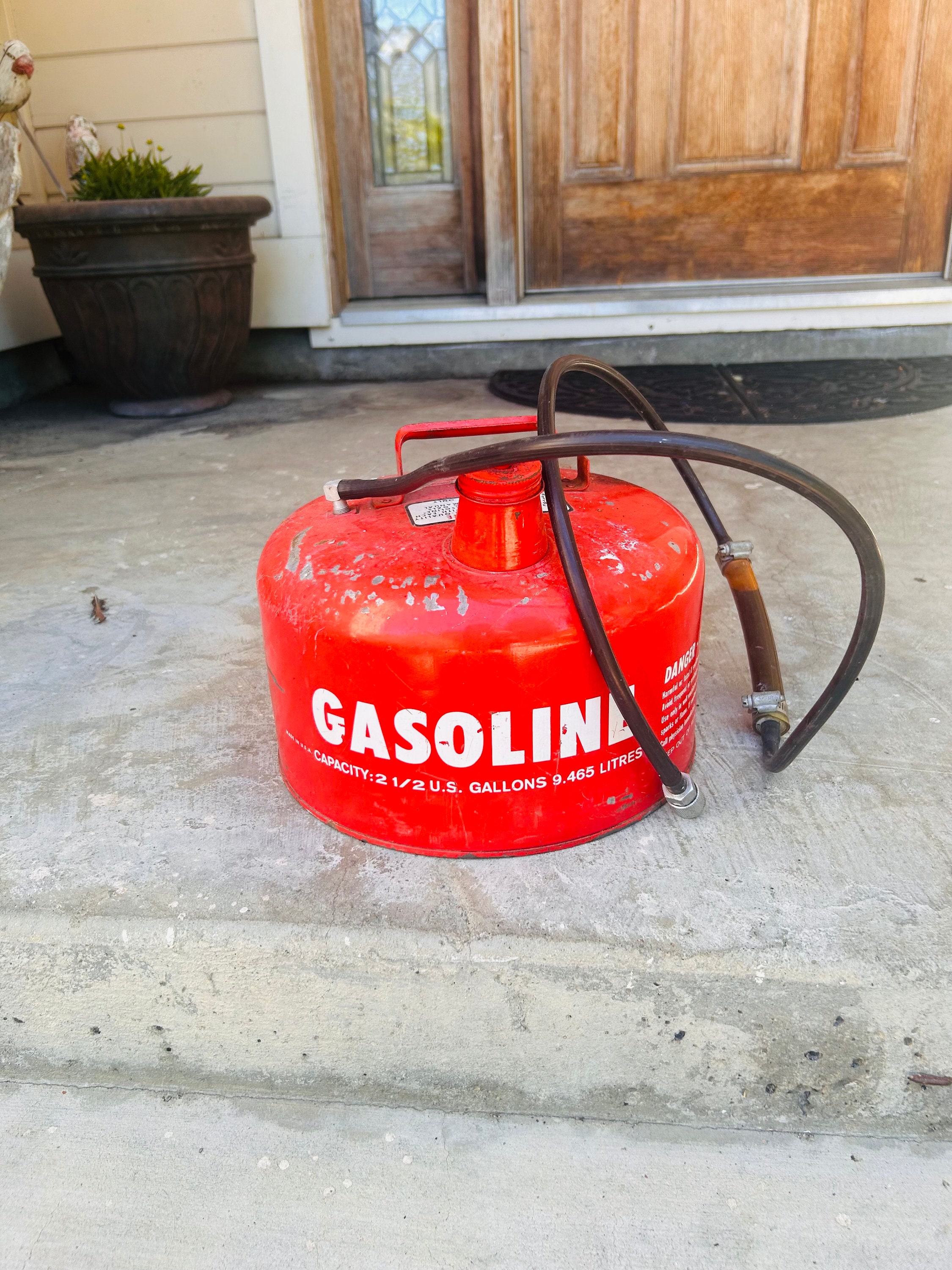 Old Metal Gas Can 