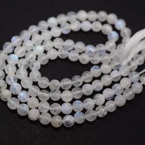 Natural Rainbow Moonstone Smooth Round Shape Beads ,  Moonstone Smooth Round Shape Gemstone , Sold By Strand , 6.75-7 mm , 14&quot;  , 19JJE061