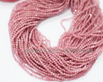 Pink Tourmaline Faceted Beads ,  Pink Tourmaline Rondelle Beads ,Sold By Strand , 2.75 mm ,13 inches , 17JJE473