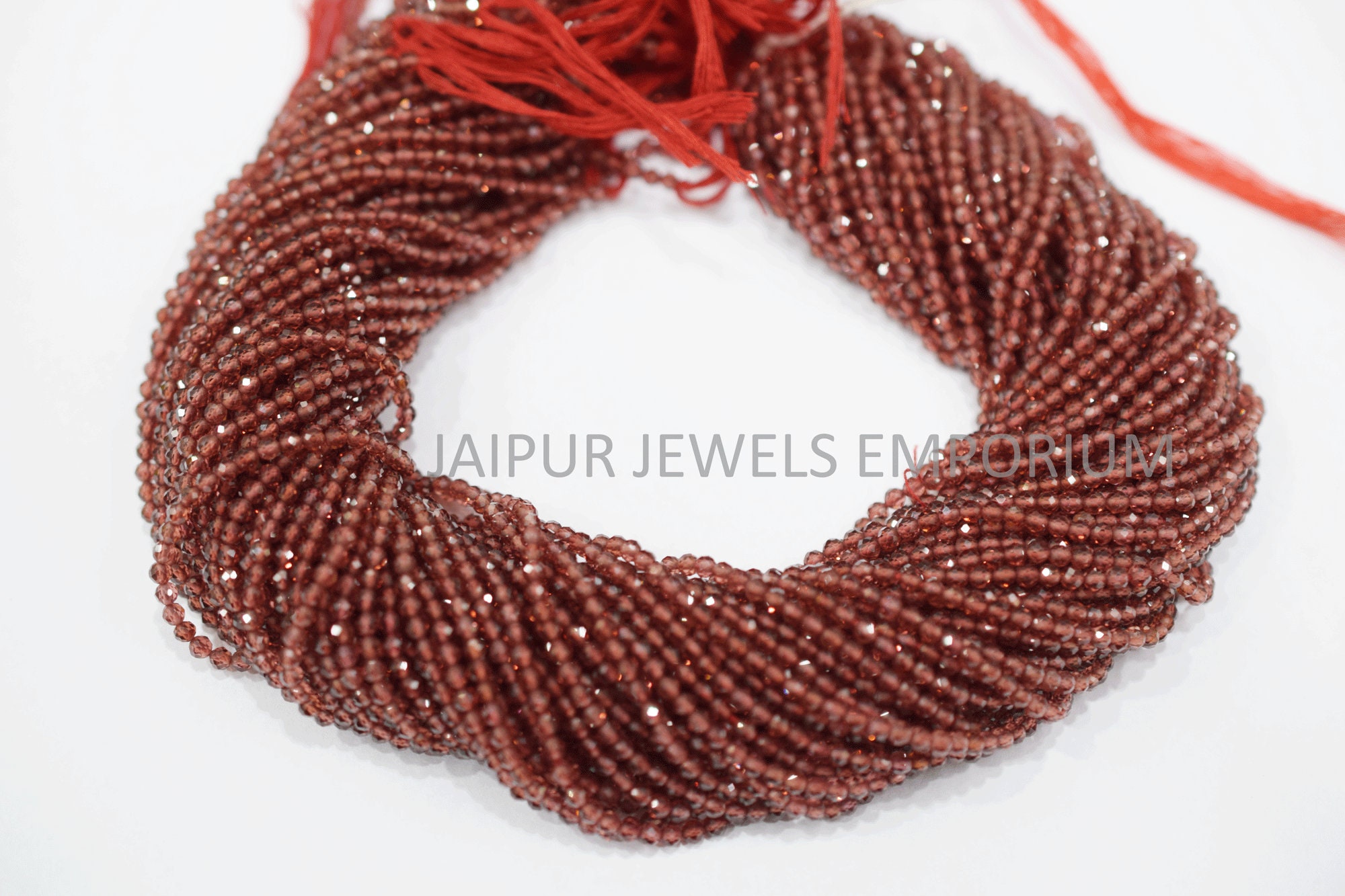 Mozambique Garnet Rondelle Beads , Mozambique Garnet Diamond Cut Faceted Beads, Sold By Strand ,2.50-3 mm , 13" ,17JJE422