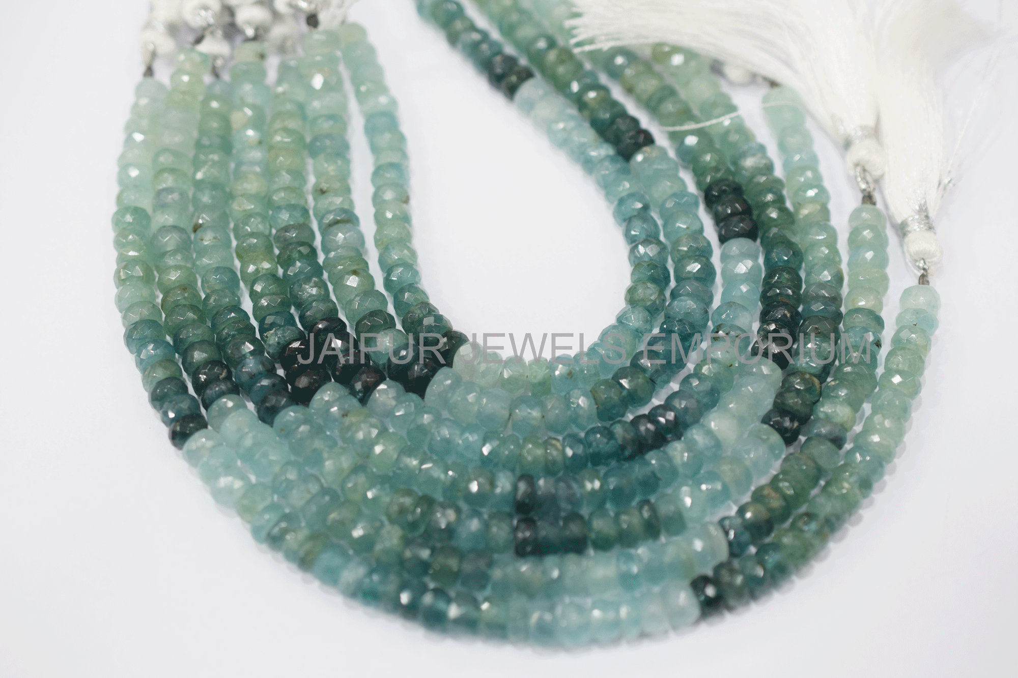 BL55JJE59 Grandidierite Rondelle Beads 4.25-4.5 mm Pack of 2 Strands Grandidierite Faceted Beads Sold By Pack 8 inches