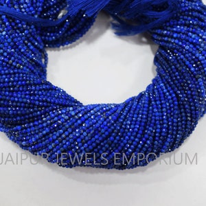 Fine Diamond Cutting Lapis Faceted Beads , Lapis Rondelle Beads ,Sold By Strand ,2-2.50 mm ,13 inches ,MC3JJE71A