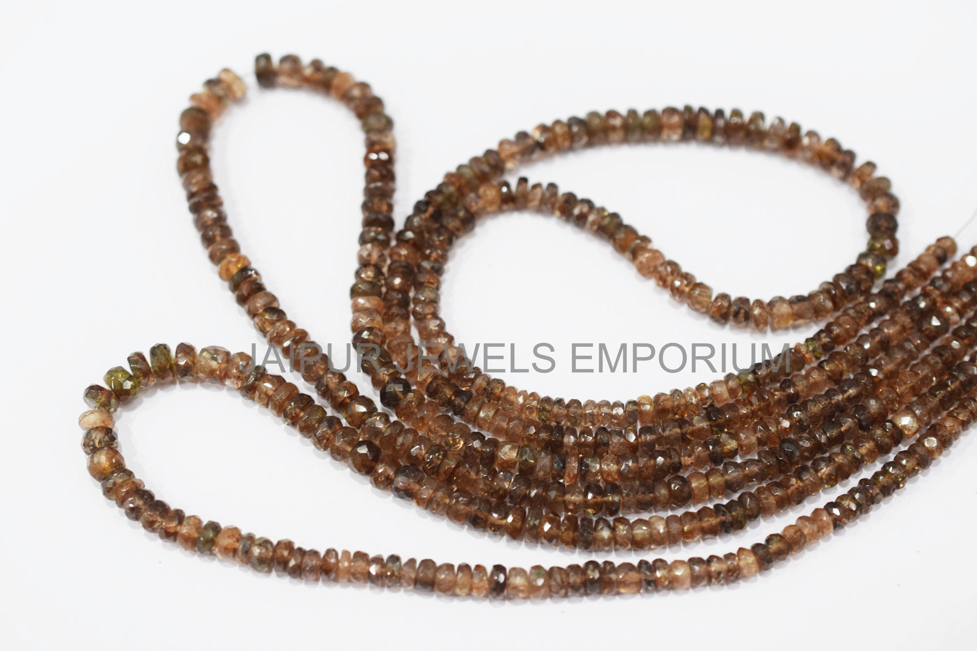 Natural Chocolate Andusalite Faceted Beads , Chocolate Andusalite Rondelle Beads ,Sold By Strand, 4-6 mm , 17 inches ,BL51JJE91