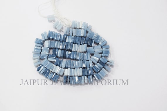 Denim Opal Smooth Heishi Square Shape Beads ,denim Opal Smooth