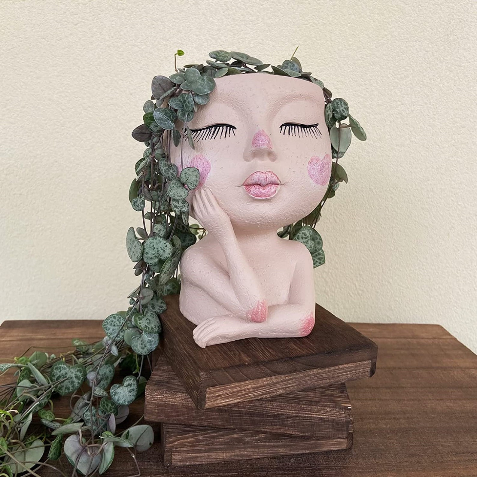 6.6in Head Planter Face Planters Pots Unique Planters for Etsy
