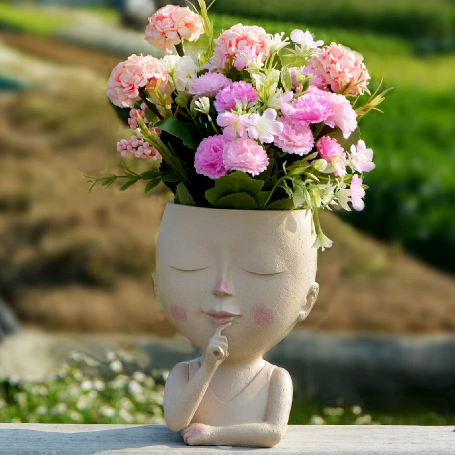 Face Planter Pot Face Flower Pots for Indoor and Outdoor Etsy