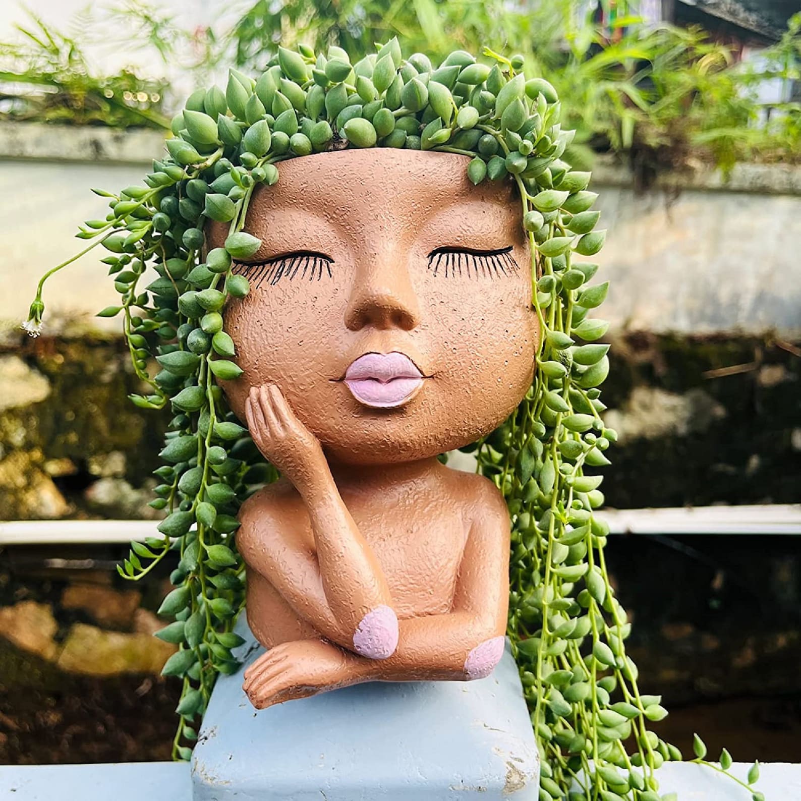 6.6in Head Planter Face Planters Pots Unique Planters for Etsy