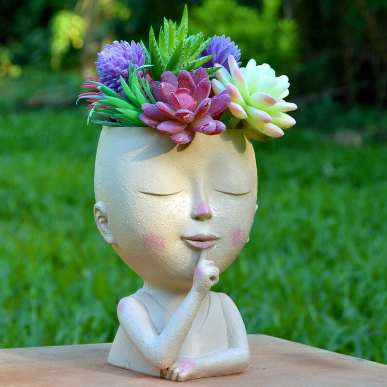 Face Planter Pot Face Flower Pots for Indoor and Outdoor Etsy