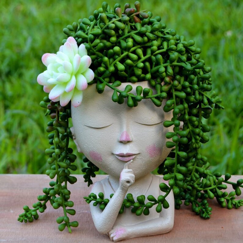Face Planter Pot Face Flower Pots for Indoor and Outdoor Etsy