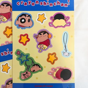 crayon shinchan sticker sheet