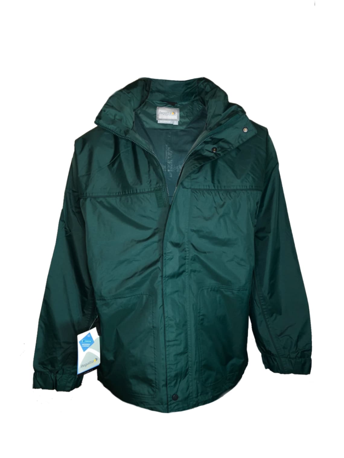 Vintage Mens Regatta Coat Jacket Green Windproof Etsy