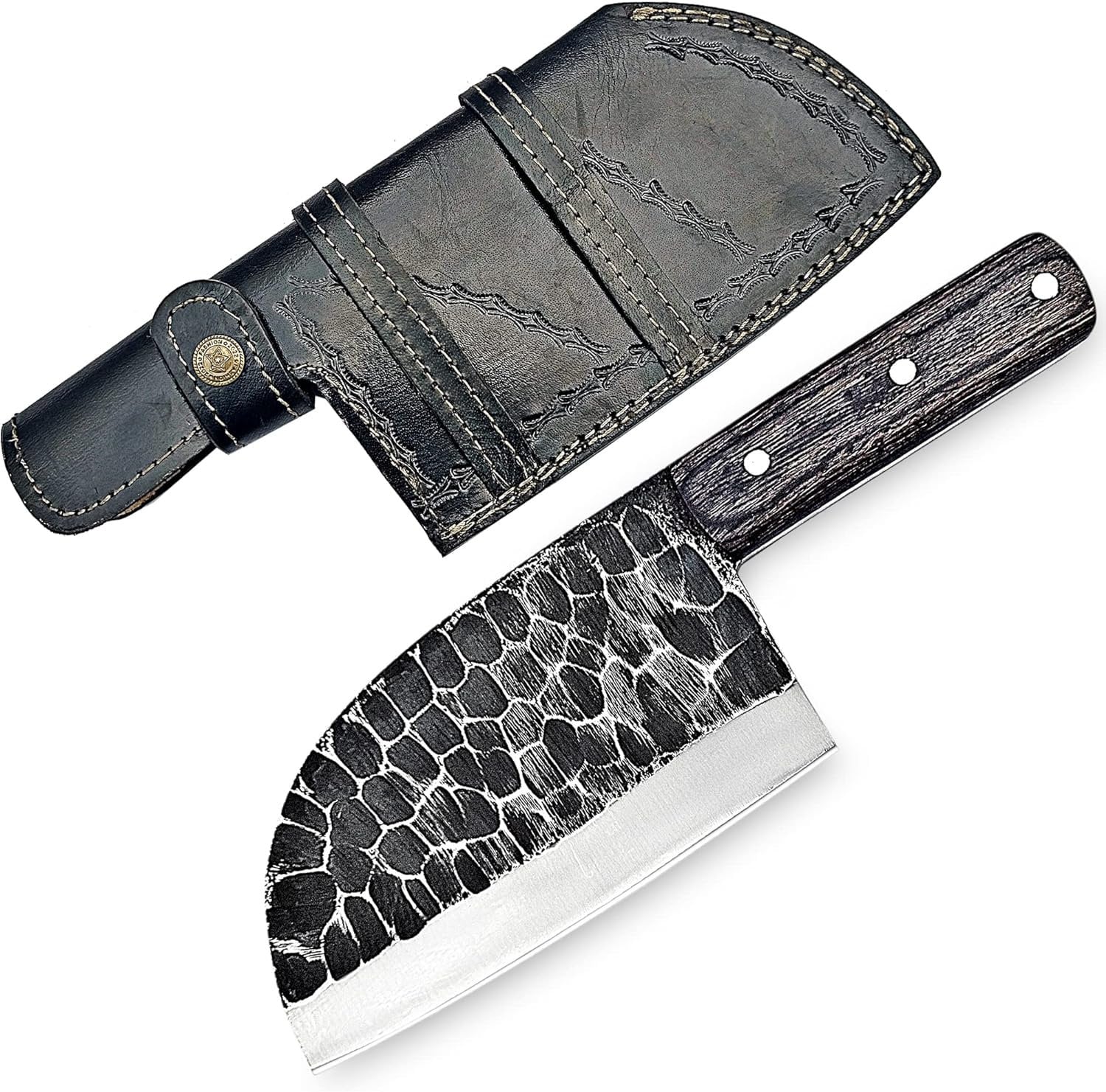 Damascus Serbian Cleaver Knife – MORF STEEL