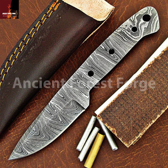 Damascus Knife Making Kit DIY Handmade Damascus Steel Includes