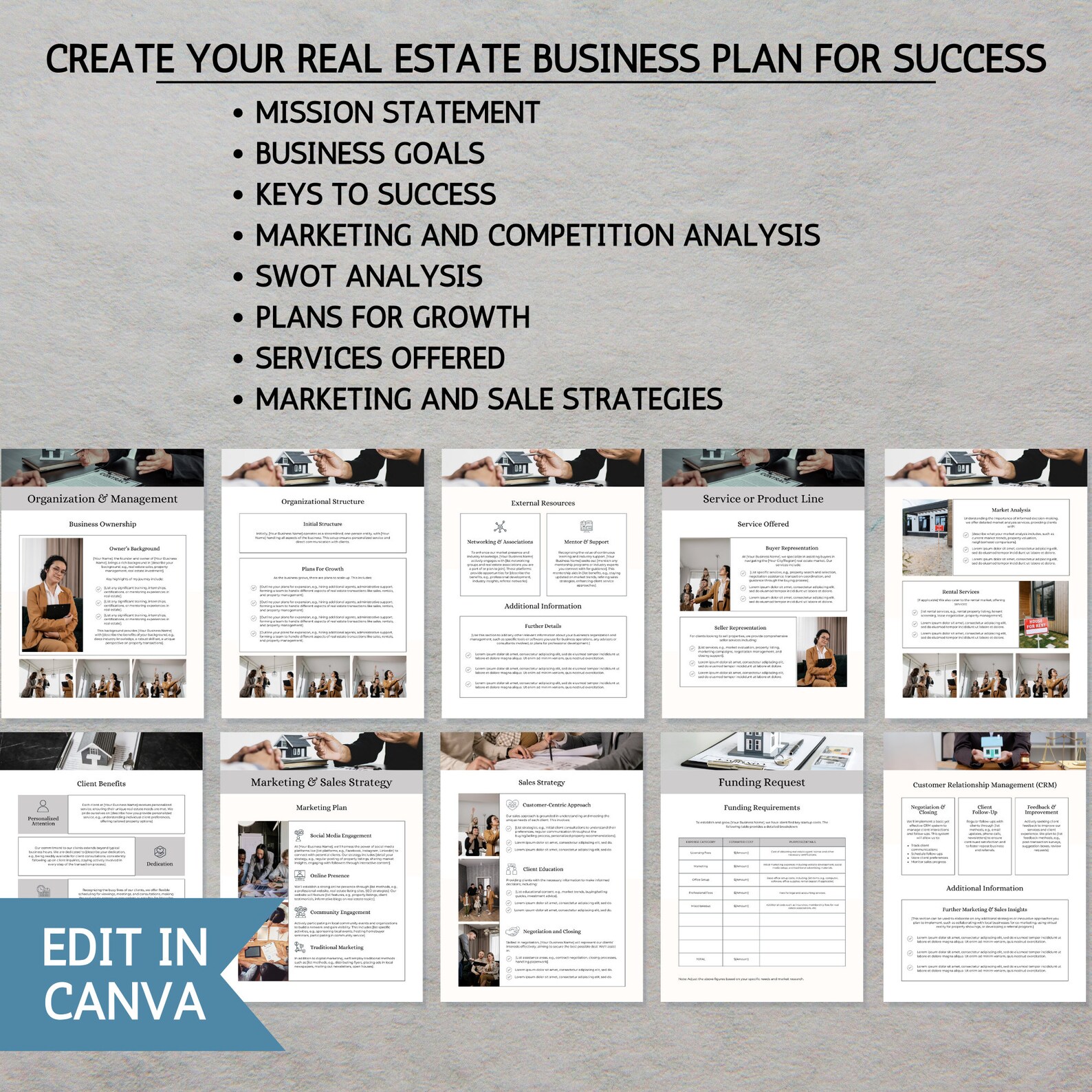 Image 9 for Real Estate Agent Business Plan Template
