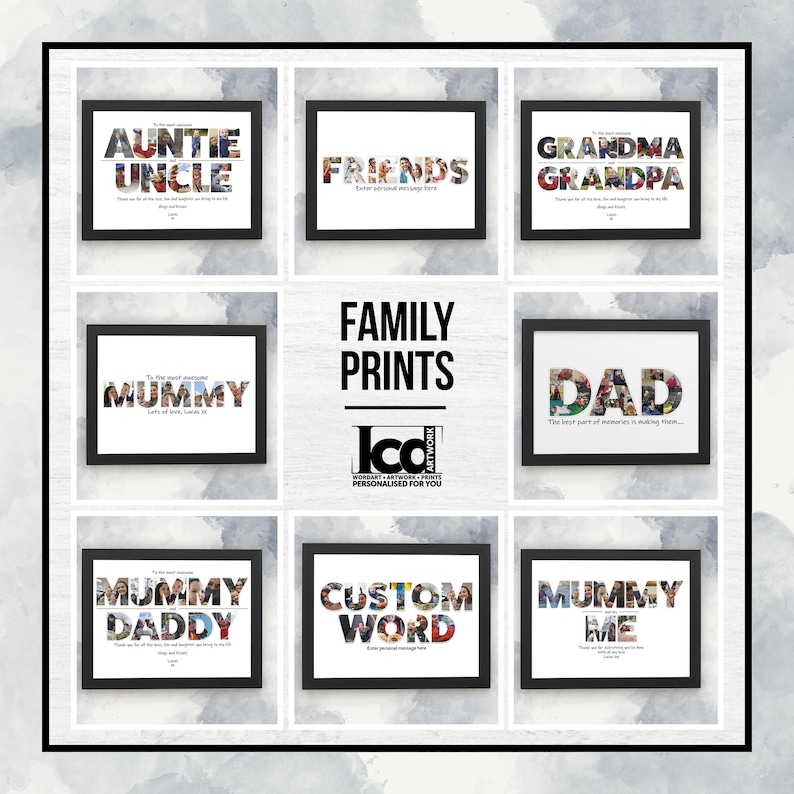 Personalised 30th Photo Collage Birthday Gift Wall Art Framed Home Décor Birthday Gifts for Friends & Family image 8
