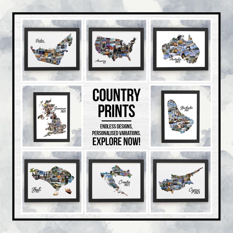 Personalised 30th Photo Collage Birthday Gift Wall Art Framed Home Décor Birthday Gifts for Friends & Family image 7