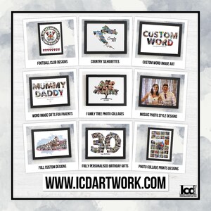 Personalised 30th Photo Collage Birthday Gift Wall Art Framed Home Décor Birthday Gifts for Friends & Family image 10