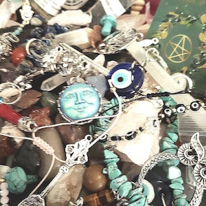 Crystal confetti scoops,witchy scoops, witchcraft
