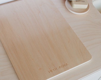 Estufa de madera lisa / tabla de cortar para cocina de juego Montessori IKEA Duktig