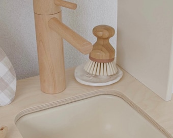 The Wooden Tap for IKEA Duktig Play Kitchen DIY Kitchen Hack