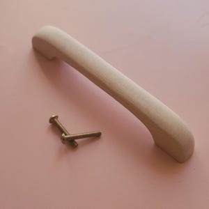 Classic Wooden Handle IKEA Duktig Play Kitchen DIY Kitchen Hack, IKEA Handle Knob, Wood Drawer Pulls