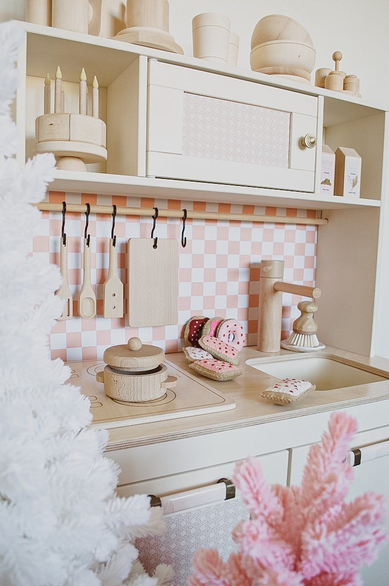 Splashback Wallpaper for IKEA Düktig & KMART Play Kitchen in Etsy