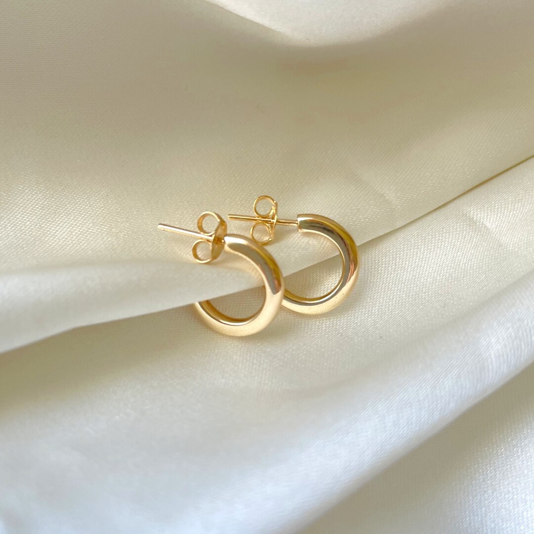 Huggie Hoop Earrings Gold, Huggie Earrings, Huggie Hoop Earrings, Small ...