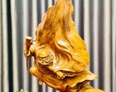 Bodhidharma statue decor, Decor meditation room, feng shui decor, buddha wall art, housewarming gifts, decor living room, personalized gift