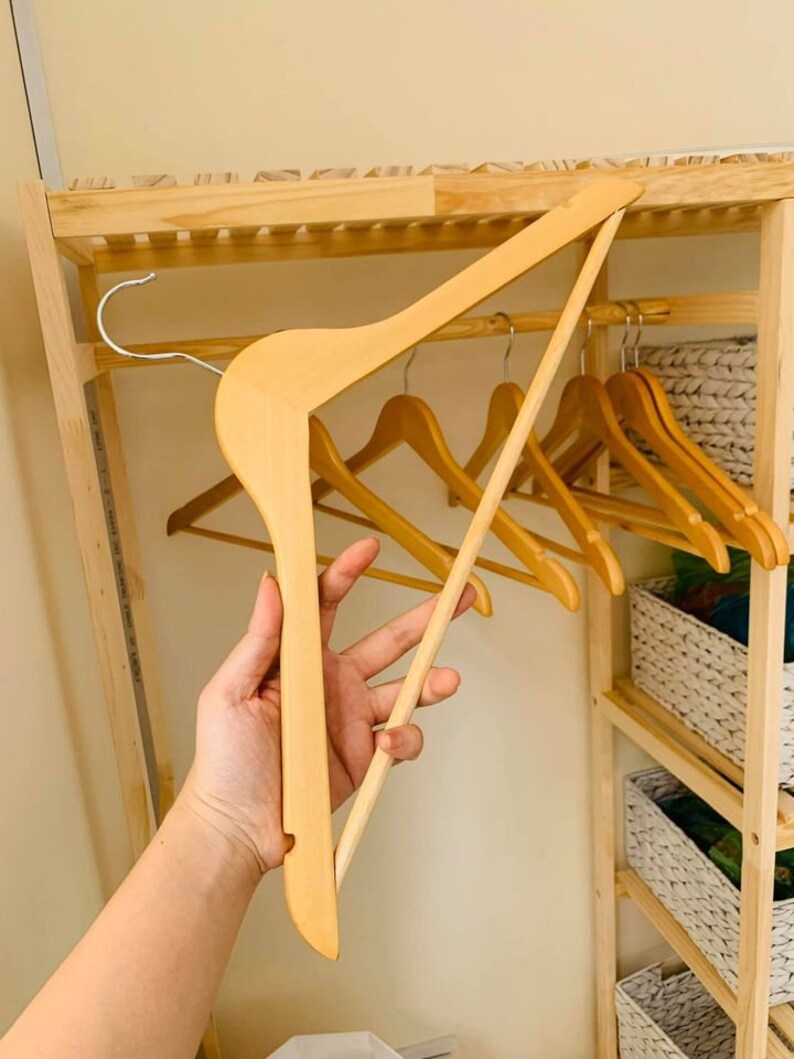 Wooden Hanger, Custom Print With Wooden Dowel Hanger, Groomsmen