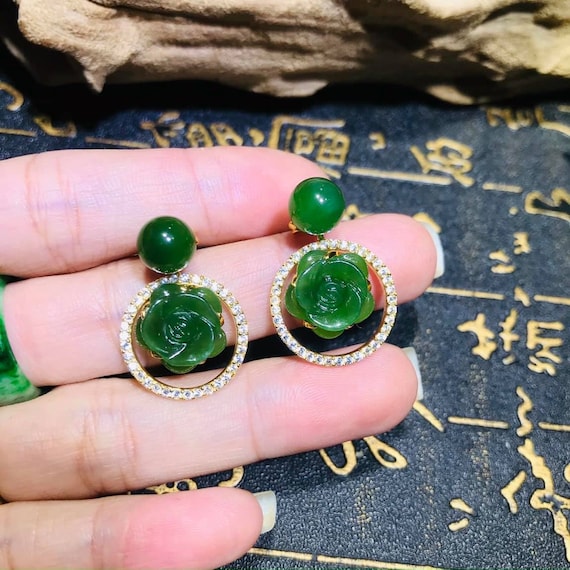 Jade earrings singapore top