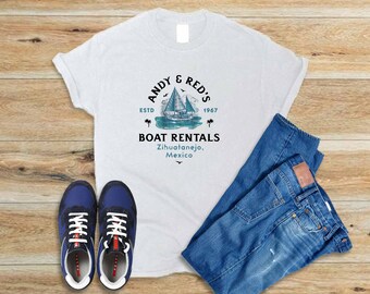 andy and red's boat rentals t shirt